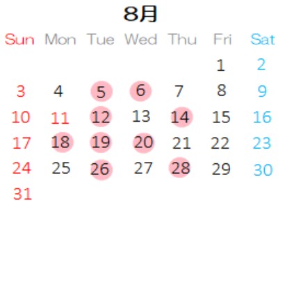 営業カレンダー