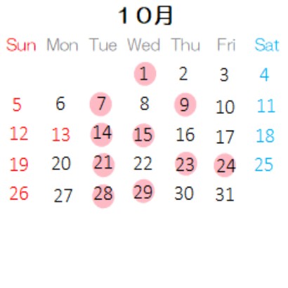 営業カレンダー