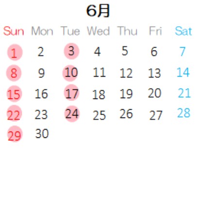 営業カレンダー